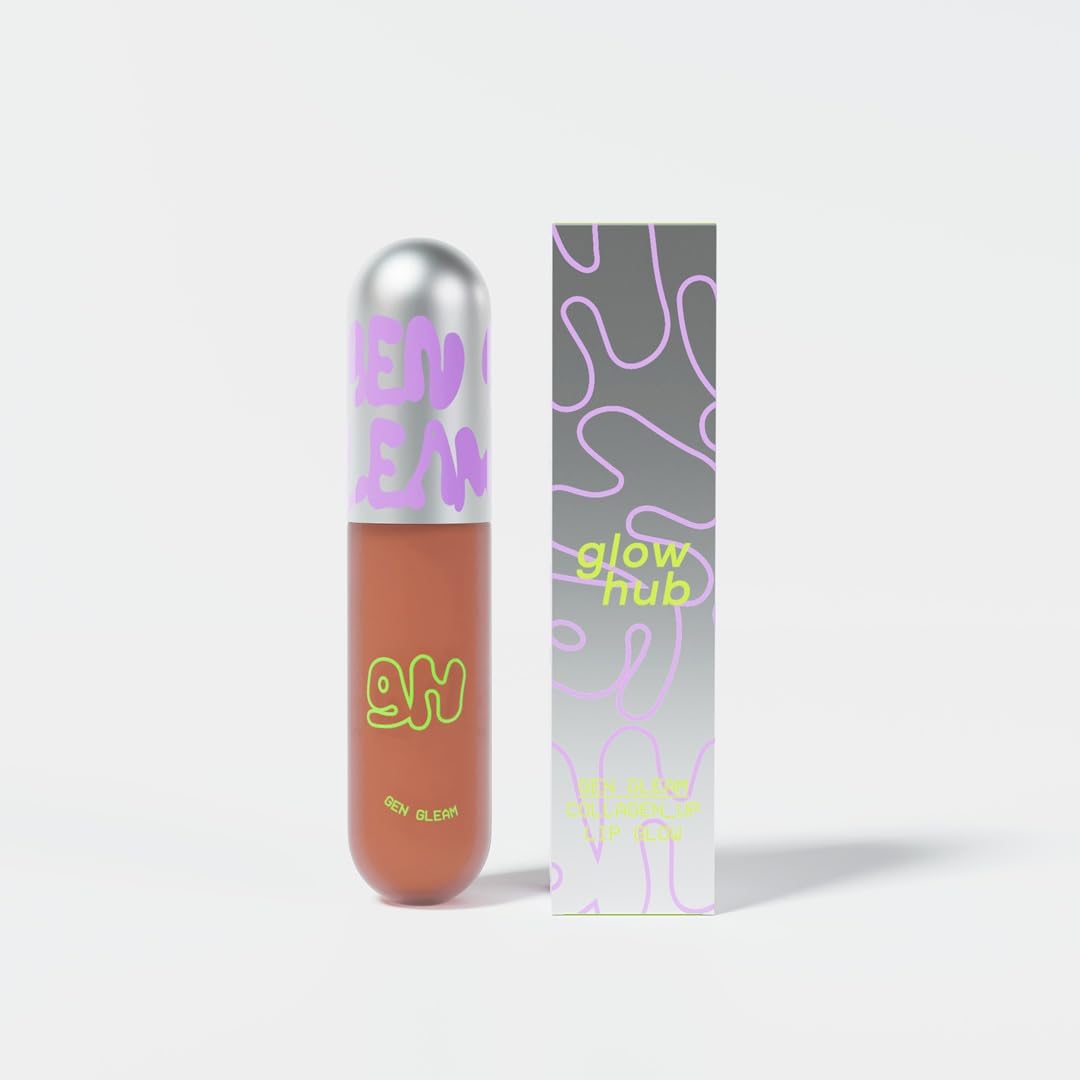 Glow Hub Gen Gleam Collagen Up Lip Gloss with Peptides and Vitamin E - Snack 3ml