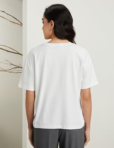 Image of Symbol Premium Women Super Soft Cotton Round Neck Solid T-Shirt (Stylish | Oversized Fit) (Available in Plus Sizes)