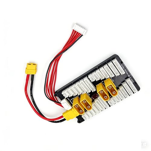 Placa de carga paralela XT90 para 4 baterías Lipo de 2S a 8S 2