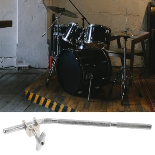 Soporte de barra para montaje de cencerro metálico para extensión de batería para bombo soporte plateado para músicos miniatura 5