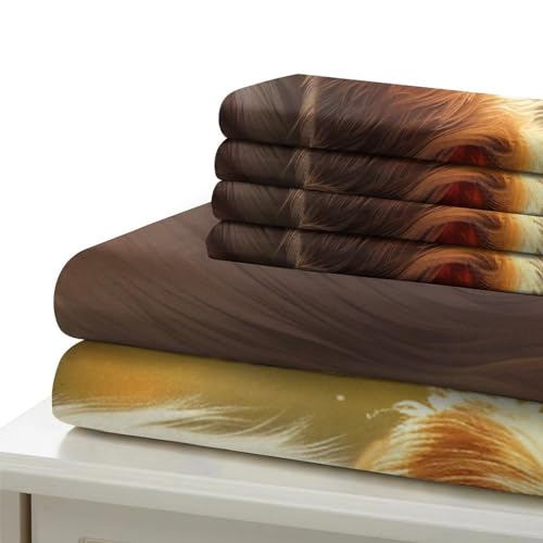Housse de couette chien 3d microfibre infroissable et fermeture rapide