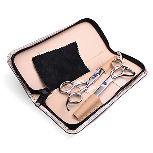 Conjunto de tesoura profissional para corte de cabelo Tesoura de aço inoxidável Kit de pente Tesoura