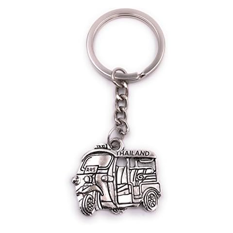 H-Customs Thailand moped taxi key ring pendant silver metal Cover