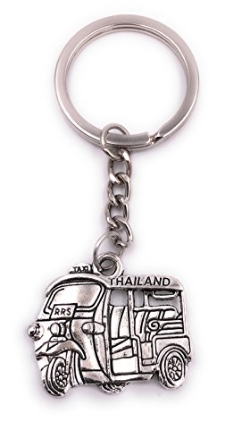 H-Customs Thaïlande cyclomoteur taxi porte-clés pendentif en métal argenté