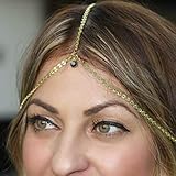La diadema de cadena para el pelo es adecuada para mujeres y niñas en la vida cotidiana, especialmente en fiestas y bodas.