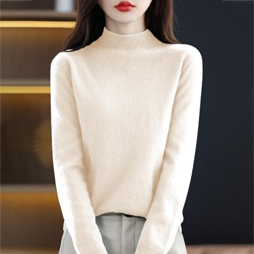 SERYU Sweaters for Women Half Turtleneck Long Sleeve Trendy Jumper Knitted Pullover Warm Sweater Tops3