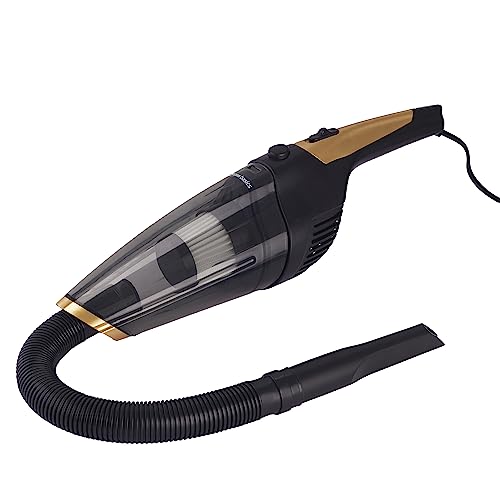 amazon basics Portable Car Vacuum Cleaner with 6600Pa Powerful Suction, 4.6 M Cord, Reusable Hepa Filter for Deep Cleaning, Black - Image 2