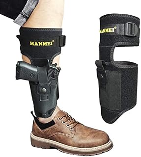Ankle Gun Holster Leg Concealed Carry Tactical Pistol Handgun Magazine Pouch Fit Glock