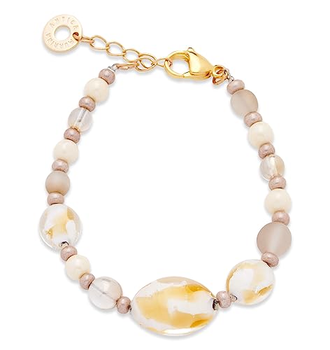 Bracelet femme en verre de MURANO antique, le cadeau rare LUNGA