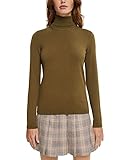 edc by ESPRIT Damen 991CC1I318 Pullover, 350/KHAKI Green, M