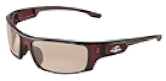 Bullhead Safety Dorado Safety Glasses With Dual Lenses, ANSI Z87, Blue Light Glasses With UV Light Protection And Anti-Scratch Coating, Indoor/Outdoor Copper Lenses, Crystal Brown Frame