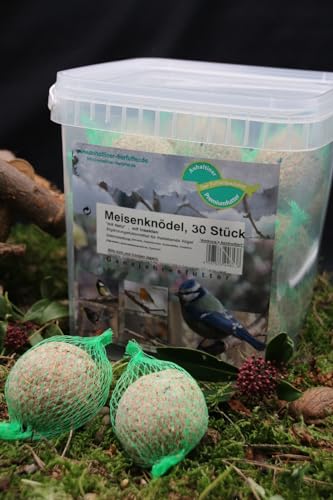 Anhaltiner Meisenknödel 30 Stück mit Netz mit Insekten Anhaltiner Vogelfutter