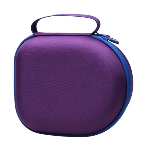 Image of Headphone Headset Case Compatible with Audio-Technica ATH-M20x /JBL /Raycon /Soundcore Anker /Sony /Beats /JLab /TOZO /Logitech /BERIBES /KVIDIO Headphones, Large Headphone Case Hard Shell(Deep Purple)