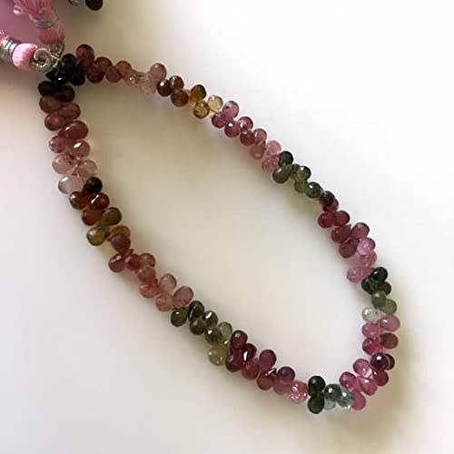Tourmaline briolette naturelle perles de haute joaillerie LKBEADS