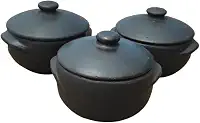 Jogo de Panela de Barro Capixaba 1500ml - Fogão a Lenha e Gás Pratos Tradicionais Brasileiros