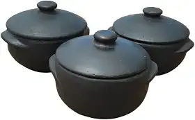 Jogo de Panela de Barro Capixaba 1500ml - Fogão a Lenha e Gás Pratos Tradicionais Brasileiros