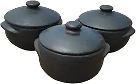 Jogo de Panela de Barro Capixaba 1500ml - Fogão a Lenha e Gás Pratos Tradicionais Brasileiros