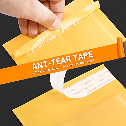 Dasen Kraft Bubble Mailers 4X7 Inch 50 Pack,Self-Sealing Paper Envelopes For Packaging,Strong Adhesion Envelope Mailers, Small Waterproof Cushioned Padded Shipping Bags Yellow #000 #TOP30