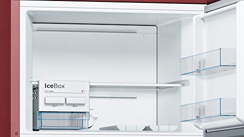 Image of Bosch 347 L 3 Star (2019) Frost-Free Double Door Refrigerator (KDN43VV30I, Wine Red)