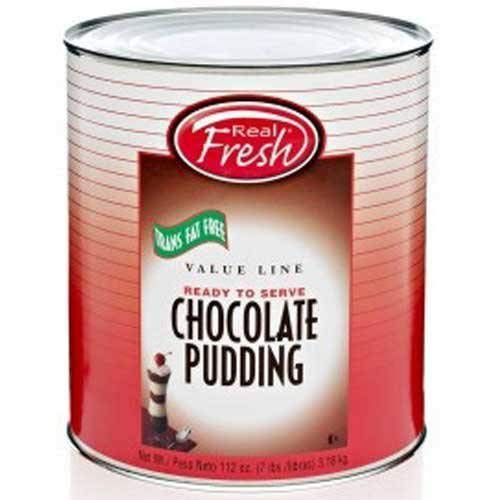 Real Fresh Cafe Classic Trans Fat Free Chocolate Pudding, 7 Pound -- 6 per case.