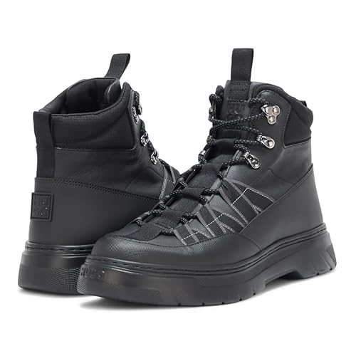 Image of HUGO Men's High Top Hiking Style Lace Up Boot