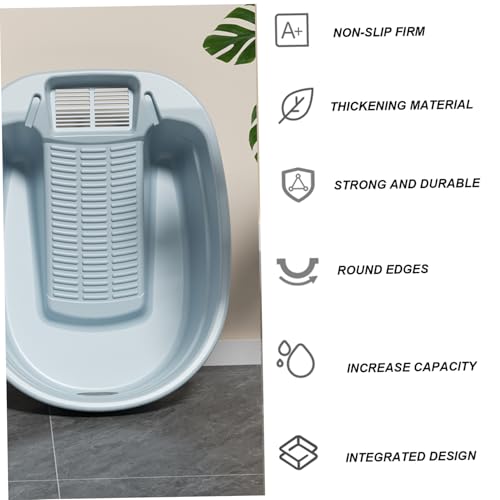 Lavabo con lavabo integrado de plástico antideslizante para lavar calcetines 7