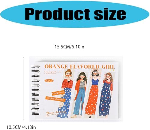 XIUBOSHI High Transparency PET Notebook Featuring Playful Oranges Girls Album Suitable for Crafting and Decoratio - 1