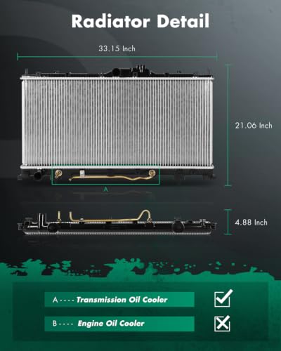 Image of SCITOO Radiator compatible with Mitsubishi Eclipse