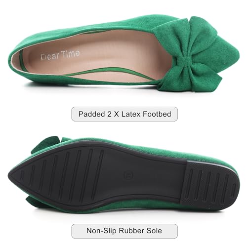 Image of Dear Time Women's Ballet Flats Dress Ballet Shoes Slip on for Office Work Comfortable Shoes