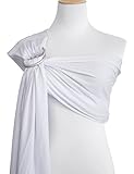 Vlokup Baby Water Ring Sling Carrier | Lightweight Breathable Mesh Baby Wrap for Infant, Newborn, Kids and Toddlers | Perfect for Summer, Swimming, Pool, Beach | Great for Dad Too White