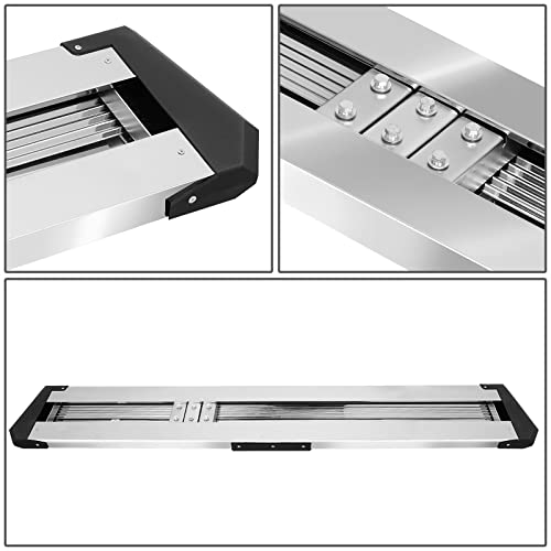 J2 Engineering J2-Stepb-Ztl-8259-Ss 10" Side Step Bar Running Boards Compatible With 07-19 Silverado Sierra 2500Hd 3500Hd / 07-18 Silverado Sierra 1500 Crew Cab, Metallic #TOP3