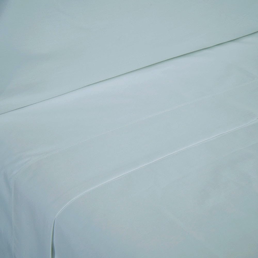 10XDIEZ Juego de sábanas algodón percal 200 Hilos acqua (Acqua - Cama de 135cm)