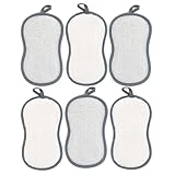 Protoence Esponjas para Platos | 6 Unidades Esponjas De Limpieza De Doble Cara - Almohadilla Reutilizable para Lavar Utensilios De Cocina | Limpieza de Utensilios y Superficies