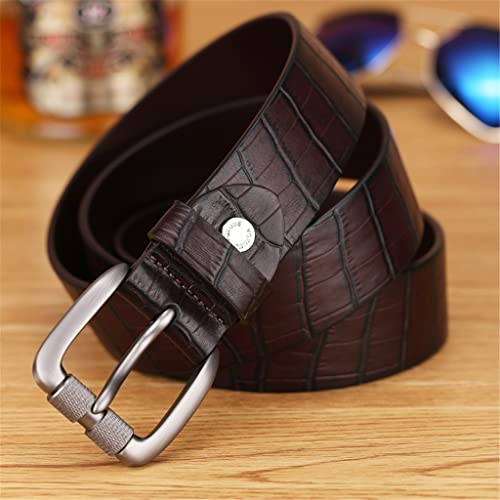Belt leather men's retro casual pin buckle belt men's leather top layer cowhide youth middle-aged belt3