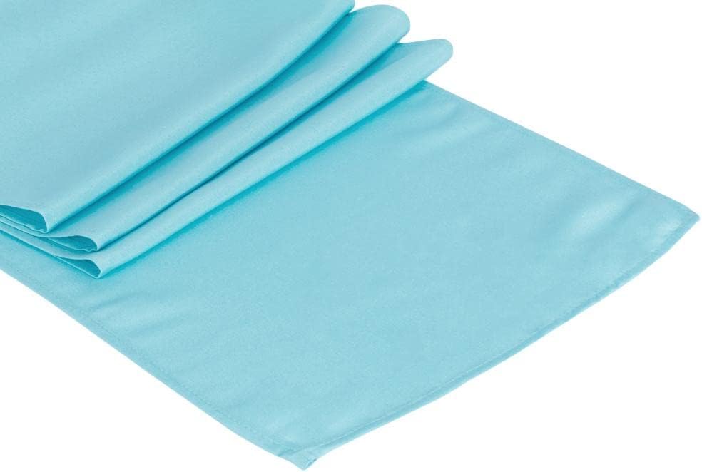 AK TRADING CO. 100% Polyester Table Runner - Pink - 14" X 96" - Perfect for Home Decor, Weddings, Outdoor or Indoor Parties, Banquets - Pack of 6