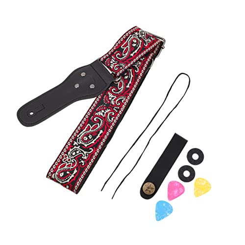 FAVOMOTO 1 Set Guitar Strap Set Leather Kit Metal Guitar Leather Waist Belt Guitar Belt Ukulele Shoulder Strap Guitar End Strap Tape Lace Up Blue Nylon Ukulélé Accessoires - Les Beatles, Paul McCartney, John Lennon, RIngo Starr, George Harrison FAVOMOTO 1 Set Guitar Strap Set Leather Kit Metal Guitar Leather Waist Belt Guitar Belt Ukulele Shoulder Strap Guitar End Strap Tape Lace Up Blue Nylon Ukulélé Accessoires