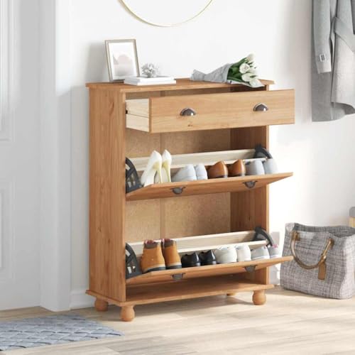 Armoire à chaussures peu encombrante avec tiroir ASKIM commode de rangement stable - 5