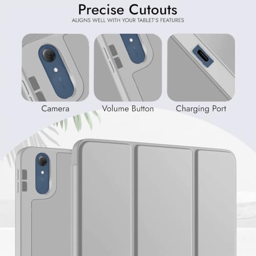 Image of Robustrion Case for Moto Pad 70 Pro 13 inch Cover Case with [Pencil Holder] [Soft Flexible Case] for Motorola Pad 70 Pro 13 inch Cover Case [Auto Sleep Wake Support] - Grey