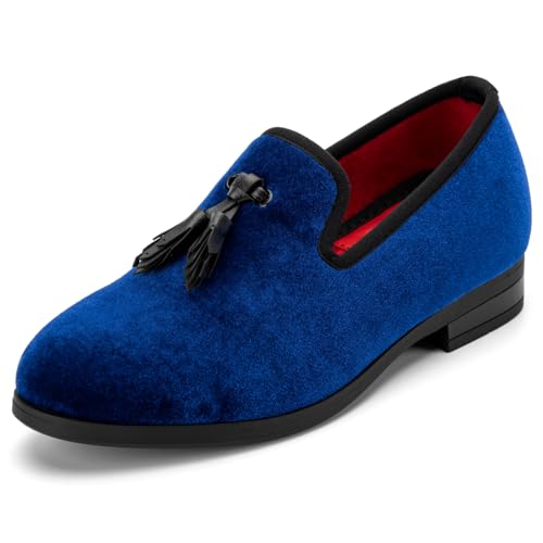 Image of Meijiana Boys' Formal Dress Slip-On Loafers - Tuxedo Shoe for Baby Dress Shoes