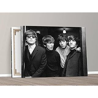 Impression de The Beatles Rubber Soul | Les Beatles | Toile encadrée | 20x30cm - Les Beatles, Paul McCartney, John Lennon, RIngo Starr, George Harrison Impression de The Beatles Rubber Soul | Les Beatles | Toile encadrée | 20x30cm – Image 2