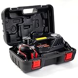 FEANISIFEI Electric Car Jack 5 Ton 12V Floor Jack with Inflator Pump Portable Hydraulic Jack Vehicle Lift for Car SUV Sedan MPV Tire Change with Led Light