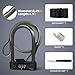 KENRONE Heavy Duty U Lock, 4 Digit Combination Password Bicycle Lock with U-Lock Shackle, Waterproof, No Key, Bike U Lock for Home, School, Travel (u Lock+Cable)