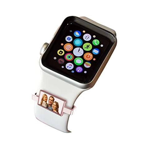 PicturesOnGold.com Smart Watch Photo Charm in Stainless Steel Rectangle Shape Cover
