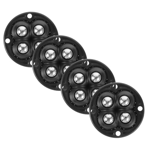 Ciieeo 4Pcs Self Adhesive Caster Wheels Smooth Swivel Ball Design for Easy Movement for Furniture Appliances and Projects Ball No Drill Installation