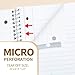 SUNEE Spiral Notebooks Wide Ruled, 1-Subject, 4 Pack, 8 x 10-1/2 inch, 70 Sheets, 3-Hole Punched 70gsm Paper, Green, Grey, Beige, Red for Work, Home & School, Writing Journal