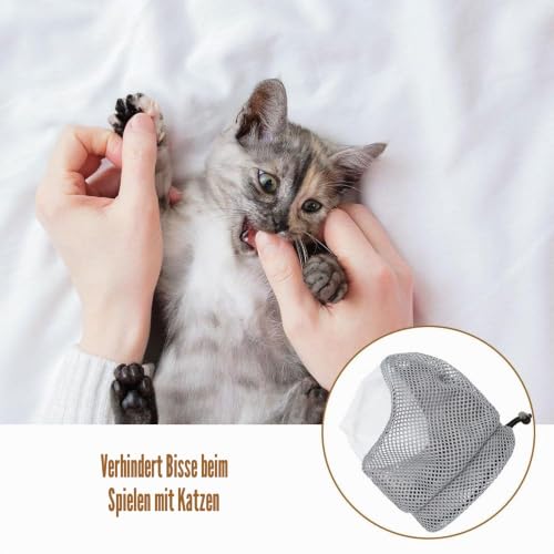 Katzen Maulkorb, Anti-Beißen und Anti-Lecken, Kopfbedeckung für Kätzchen, Atmungsaktives Netzgewebe, Durchsichtige Gesichtsmaske für Katzen, Fellpflege, Krallenschneiden, Baden