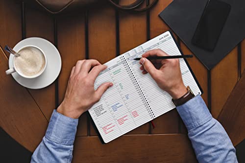 Academic Planner 2023-2024 - Hourly 2023-2024 Planner Weekly And Monthly - Appointment Book With Flexible Cover, Twin-Wire Binding - Simple Design For Productivity. June 2023 - July 2024-6.5 X 8.5 #TOP3