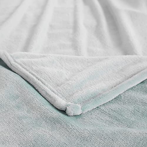 Mixibaby Kuscheldecke Flauschige extra weich & warm Wohndecke Flanell Fleecedecke, Falten beständig/Anti-verfärben als Sofadecke oder Bettüberwurf, Größe:150 cm x 200 cm, Farbe:Hellgrau