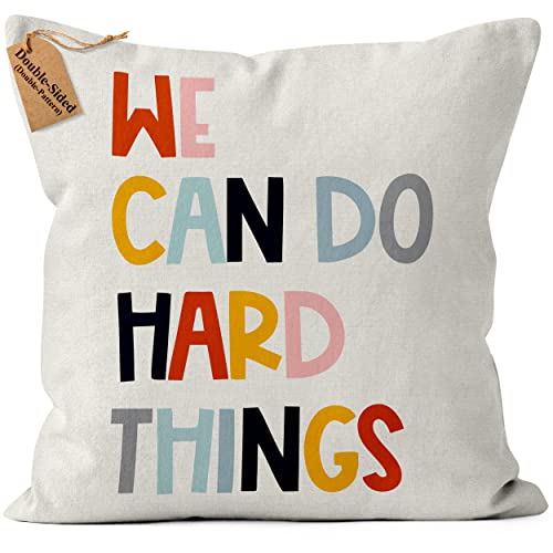 Kies Home®(Double-Sided) Decorative Pillows Throw Pillow Covers 18X18 Home Decor Colorful Throw Pillows Kids Throw Pillow Kids Decorative Pillow Best Gifts Friends Gifts We Can Do Things Populer Gifts #TOP14