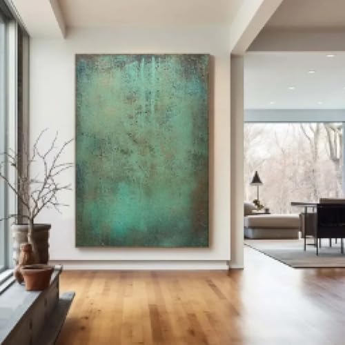 Peinture à l'huile abstraite pour raviver un mur blanc salon format 30x40